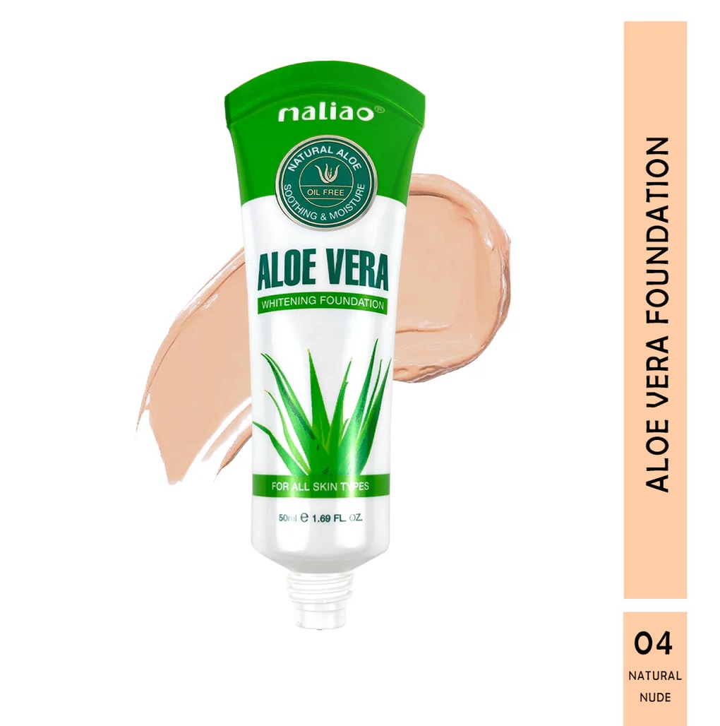 Maliao Aloe Vera Whitening Foundation - Natural Nude