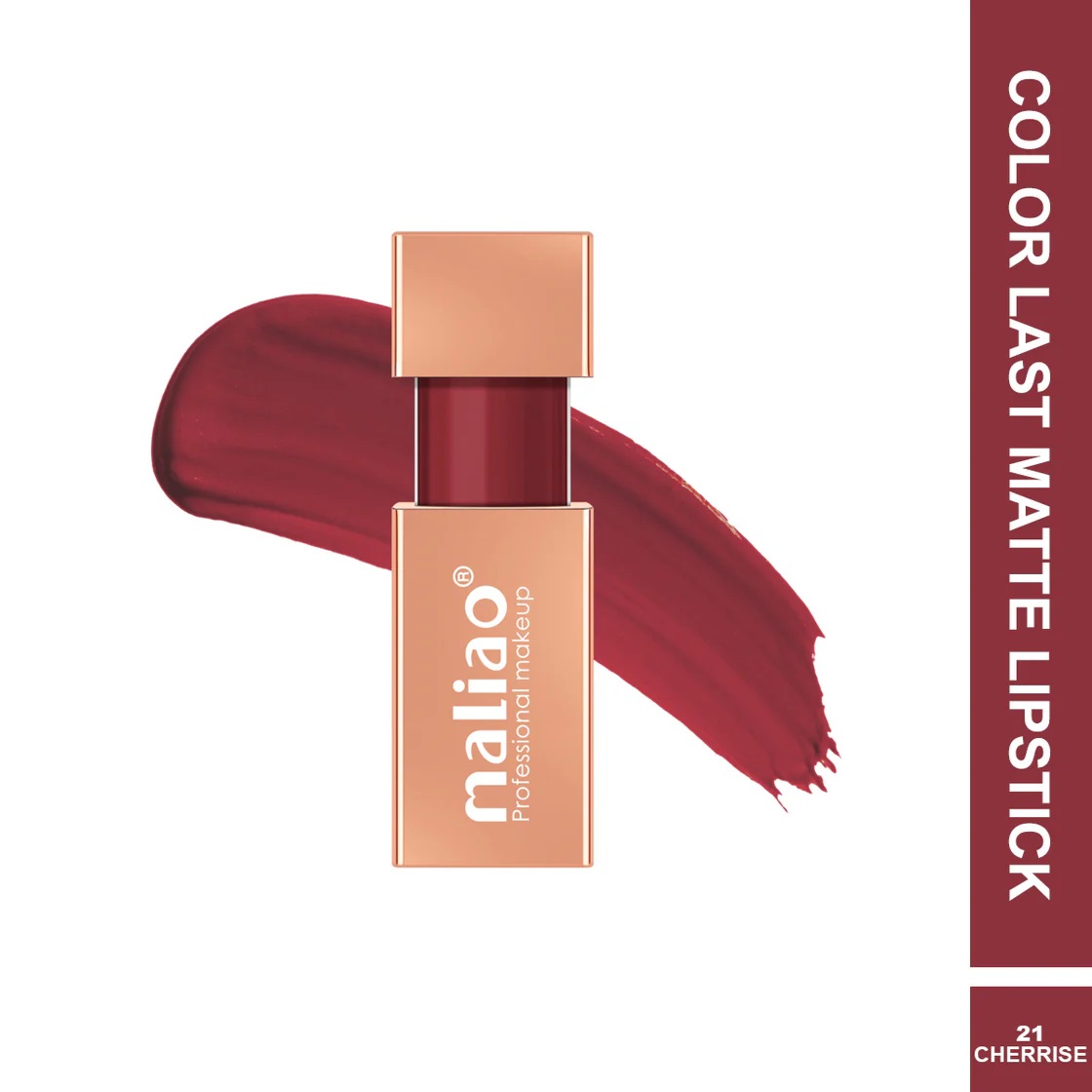 Maliao Color Last Matte Lipstick - Long-Lasting - CHERRIES 474