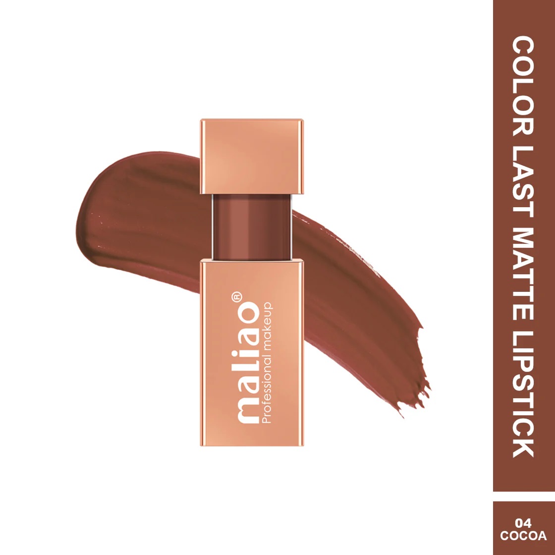 Maliao Color Last Matte Lipstick - Long-Lasting - COCOA