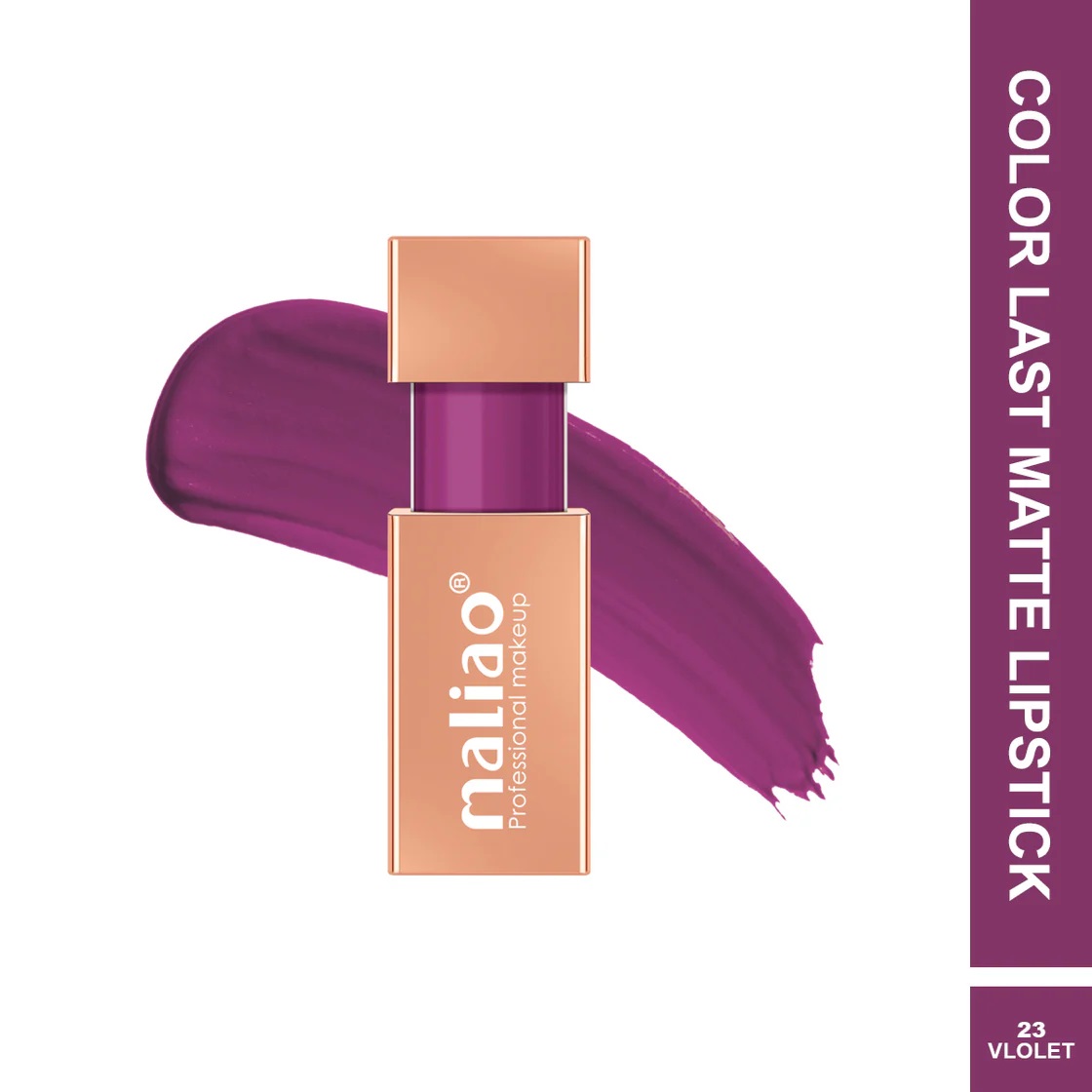 Maliao Color Last Matte Lipstick - Long-Lasting - VIOLET