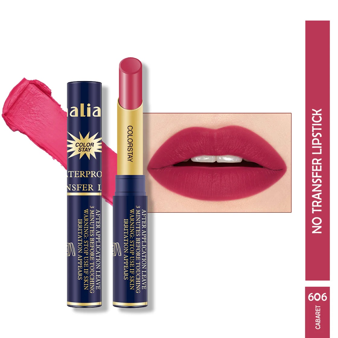 Maliao Colorstay Waterproof No-Transfer Lipstick - CABARET