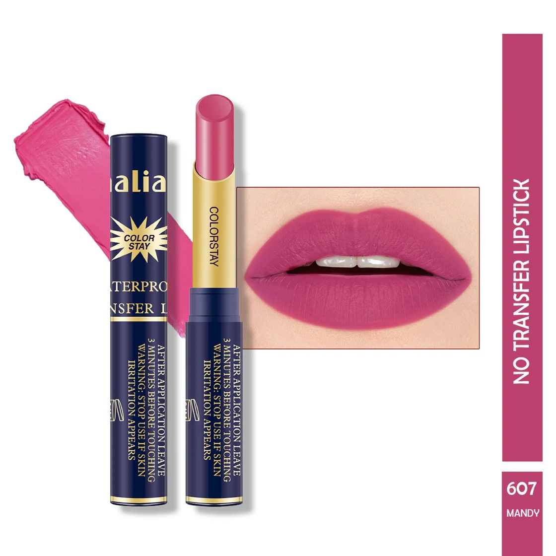 Maliao Colorstay Waterproof No-Transfer Lipstick - MANDY
