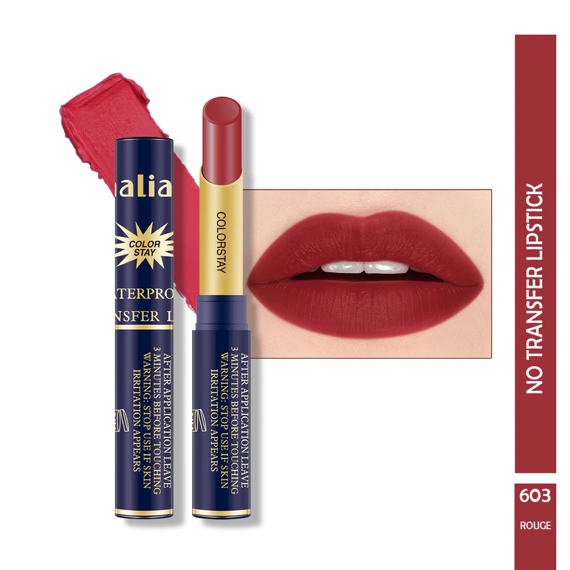 Maliao Colorstay Waterproof No-Transfer Lipstick - ROUGE 159