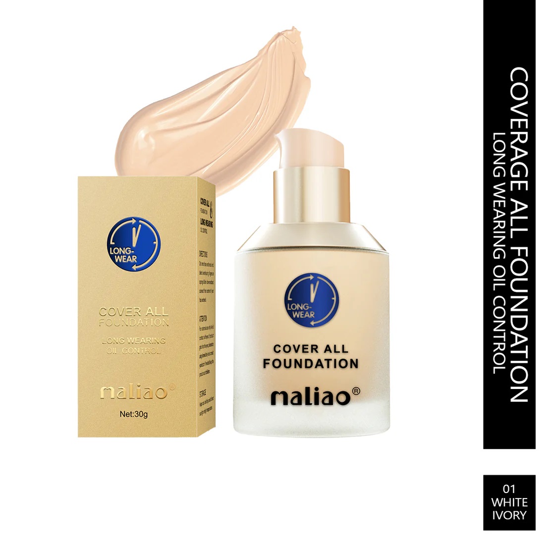 Maliao Cover All Foundation - White Ivory