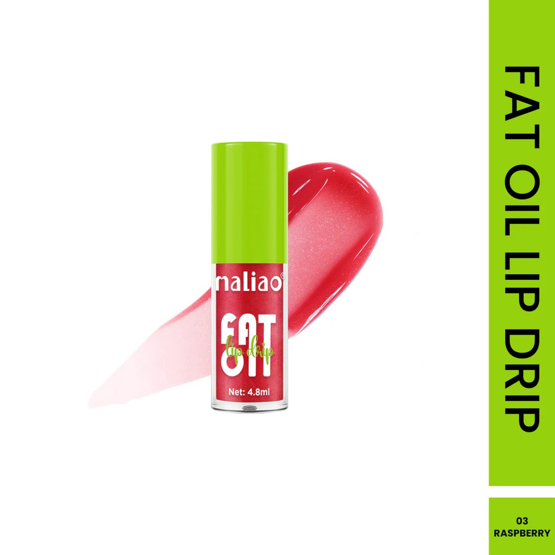 Maliao Fat Oil Lip Drip Lip Gloss - Raspberry 532