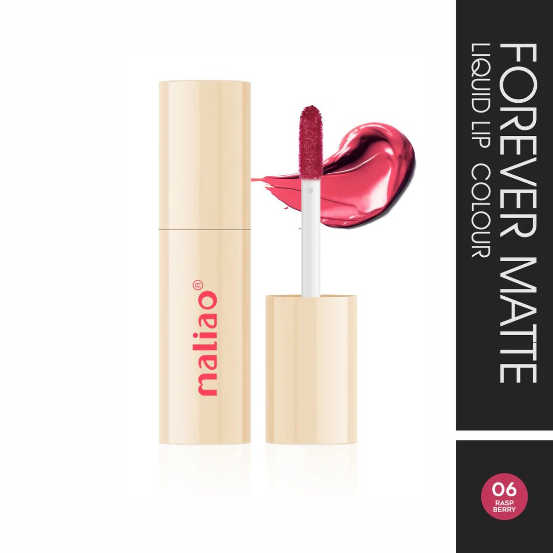 Maliao Forever Matte Liquid Lip Colour - 06 RASP BERRY