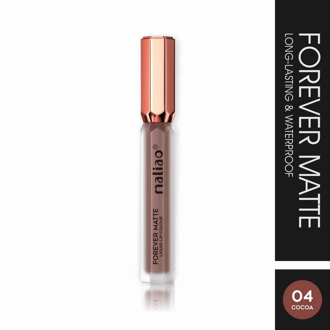 Maliao Forever Matte Liquid Lipstick - 04 COCOA