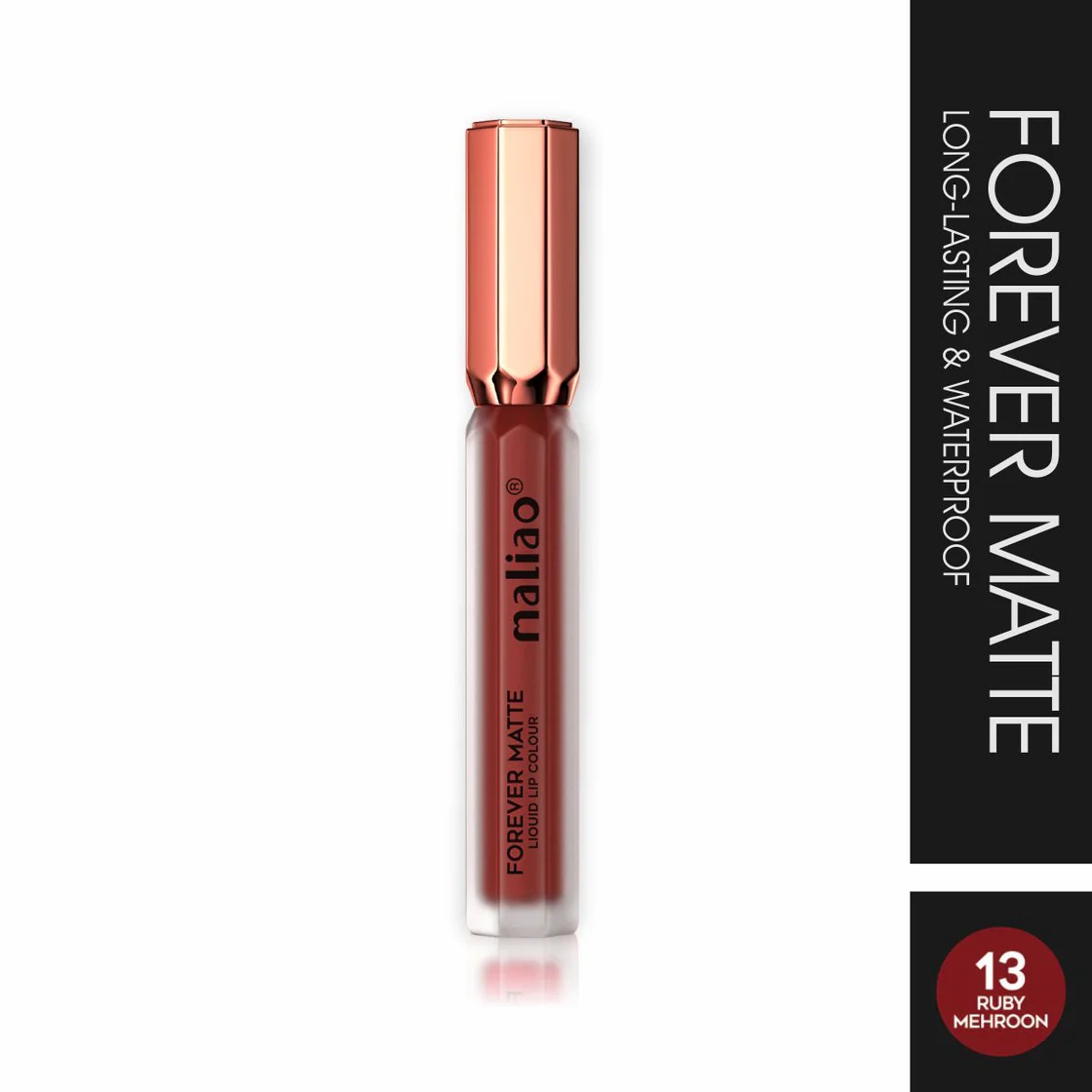 Maliao Forever Matte Liquid Lipstick - 13 RUBY MEHROON