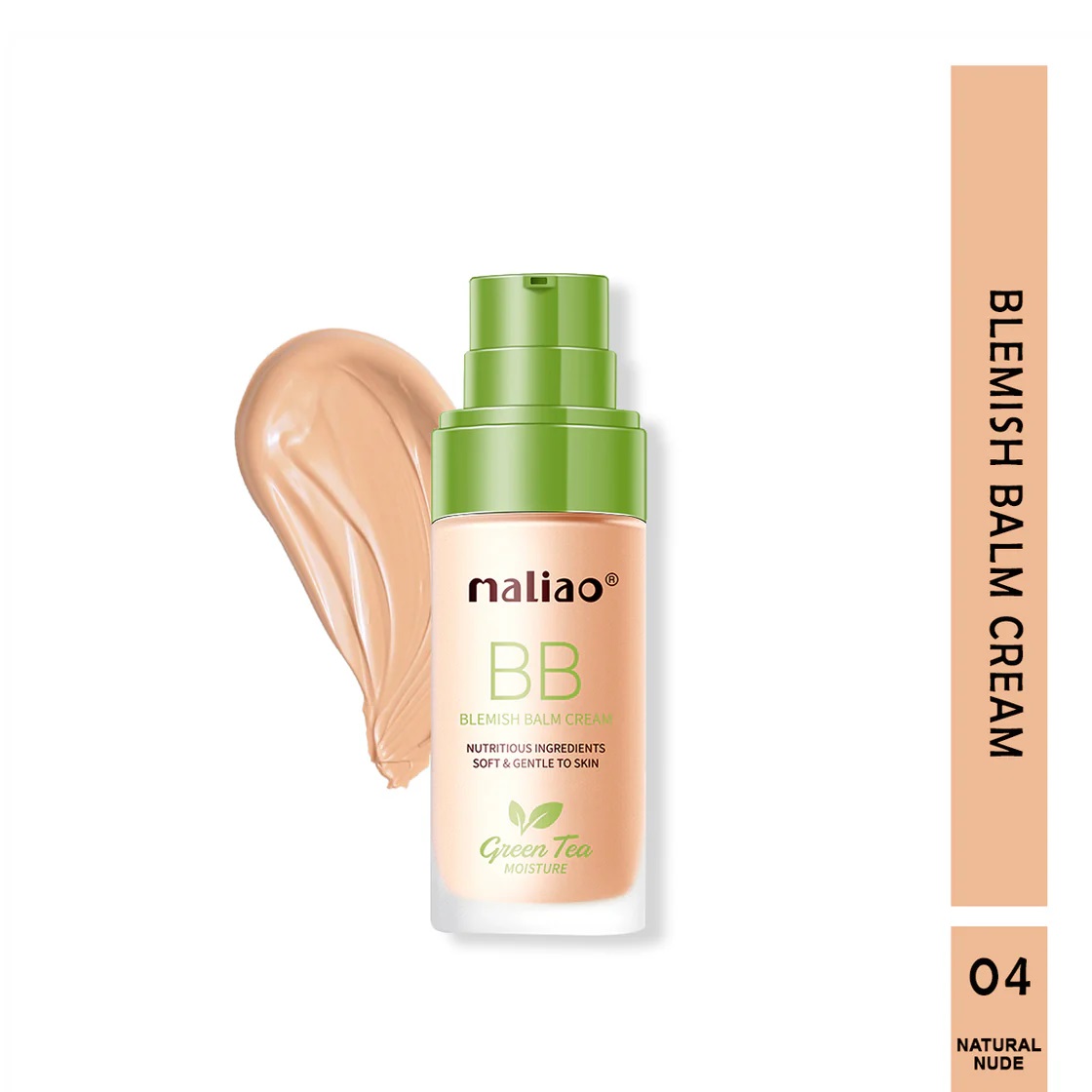 Maliao Green Tea BB Blemish Balm Cream - Natural Nude