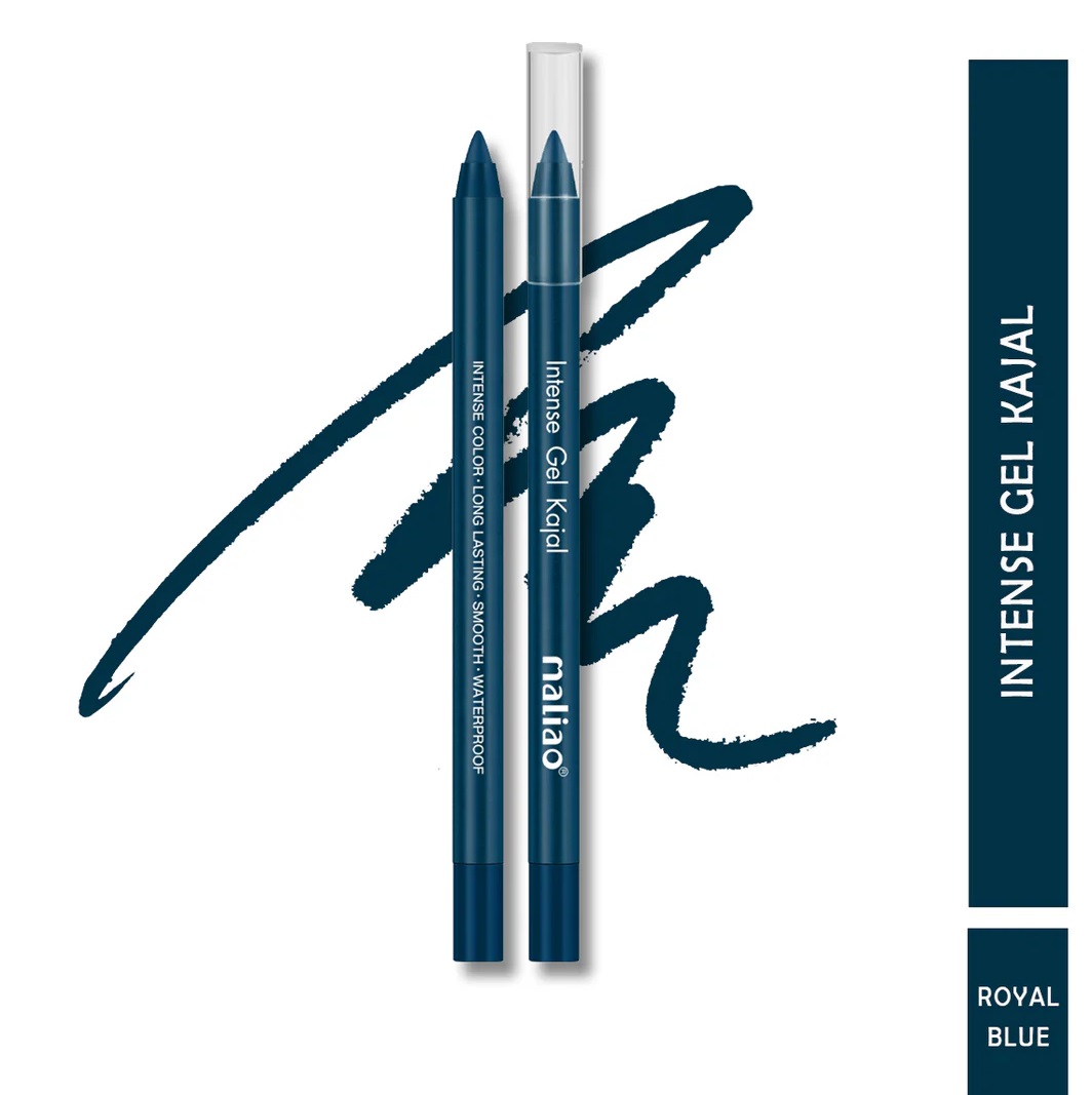 Maliao Intense Gel Kajal - Long Lasting, Smooth, Waterproof Eye Liner - ROYAL BLUE 141