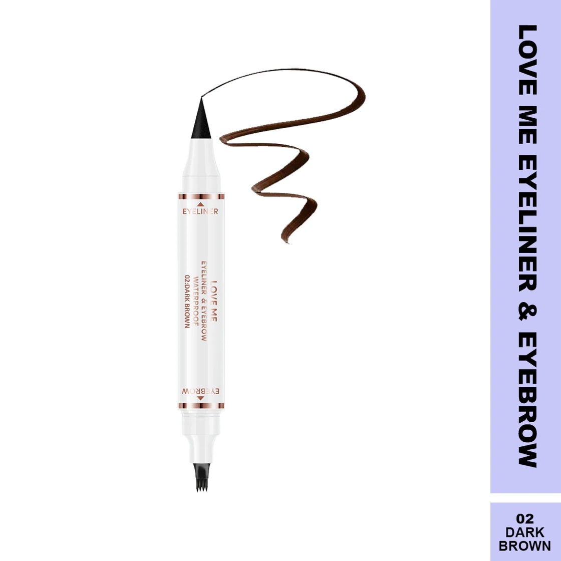 Maliao Loveme Eyeliner & Eyebrow Pencil - Dark Brown