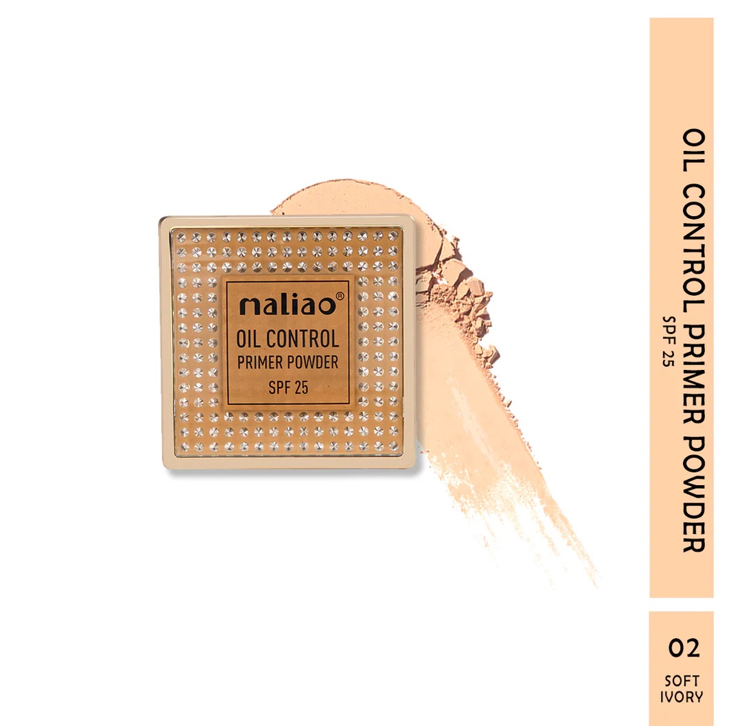 Maliao Oil Control Primer Powder Compact SPF 25 - SOFT IVORY