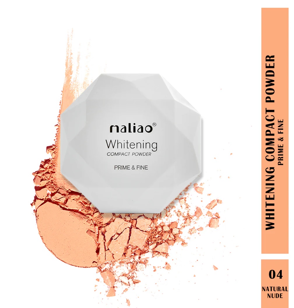 Maliao Prime & Fine Whitening Compact Powder Liquid Foundation - NATURAL NUDE