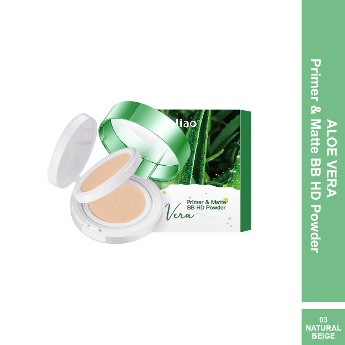 Maliao Primer & Matte BB HD Powder - Aloe Vera - NATURAL BEIGE