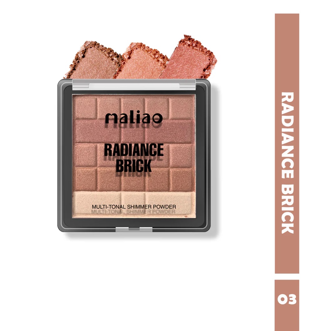 Maliao Radiance Brick Highlighter Shimmer Powder - 03 194