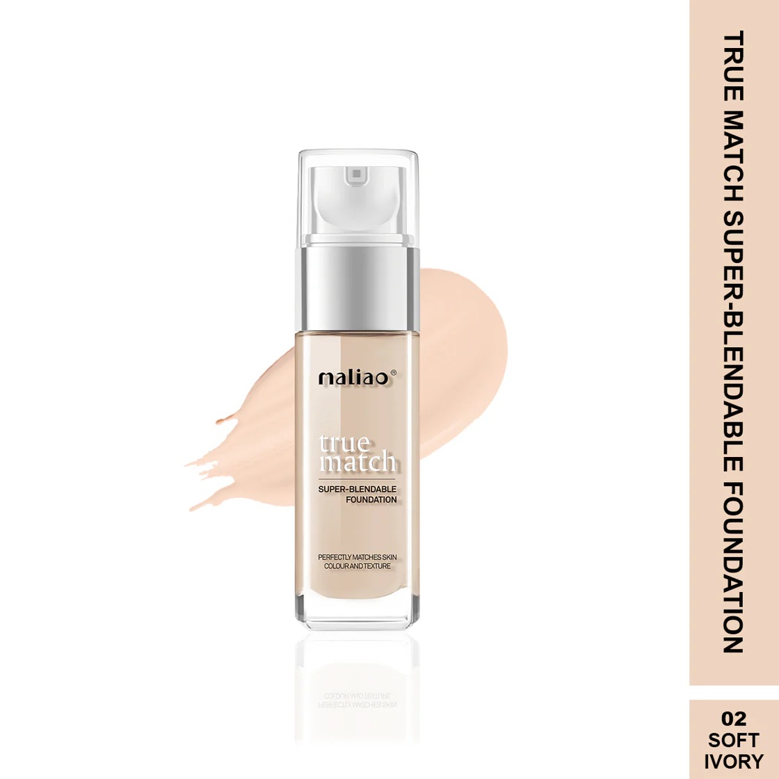 Maliao True Match Super-Blendable Foundation - SOFT IVORY 325