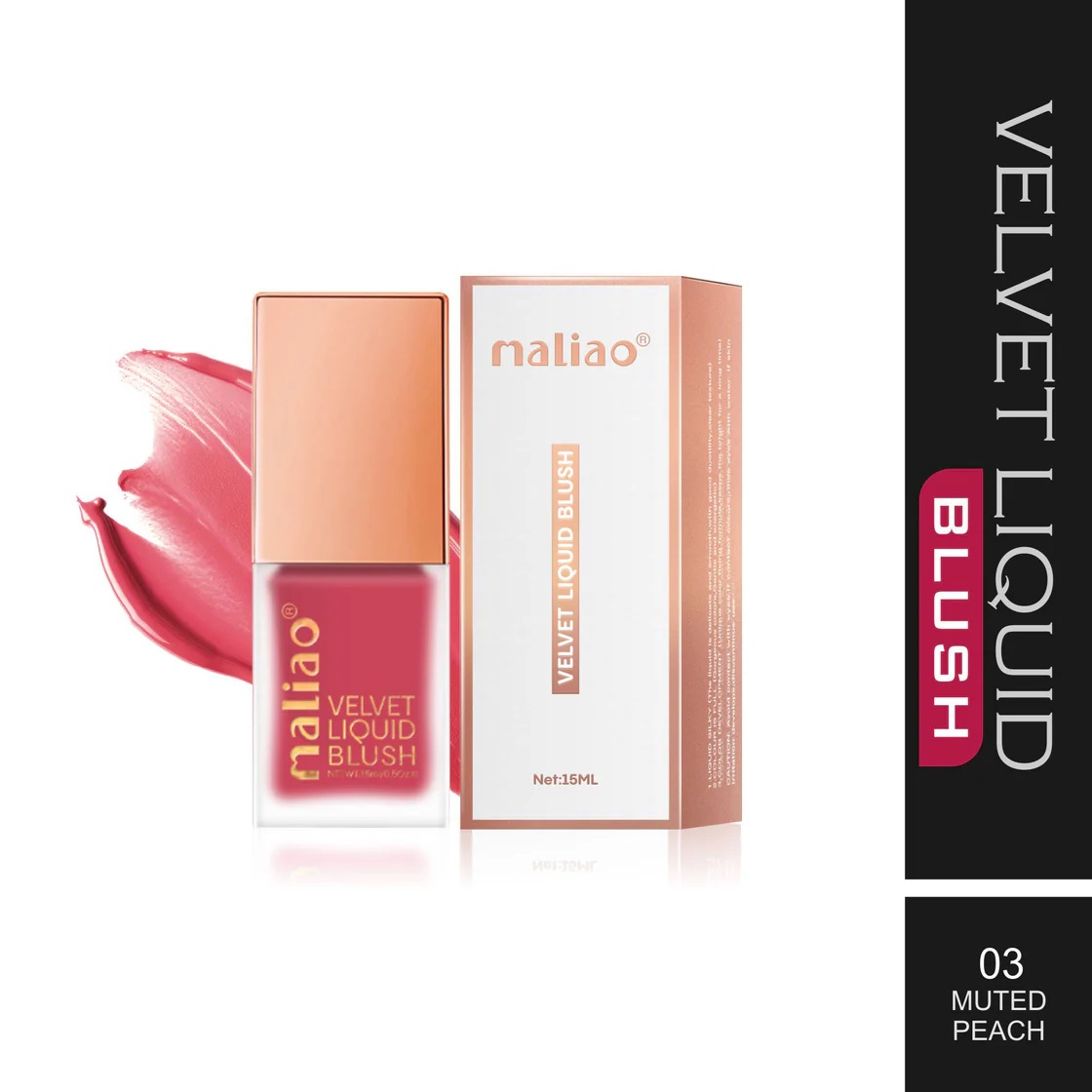 Maliao Velvet Liquid Blush - MUTED PEACH 362