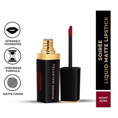 MyGlamm Manish Malhotra Soiree Liquid Matte Lipstick - Night Aura