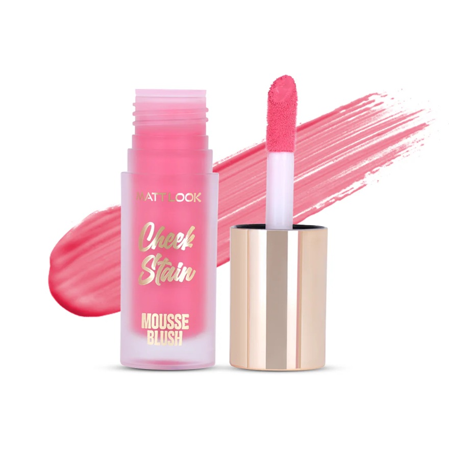Mattlook Cheek Stain Mousse Blush - Go Pink