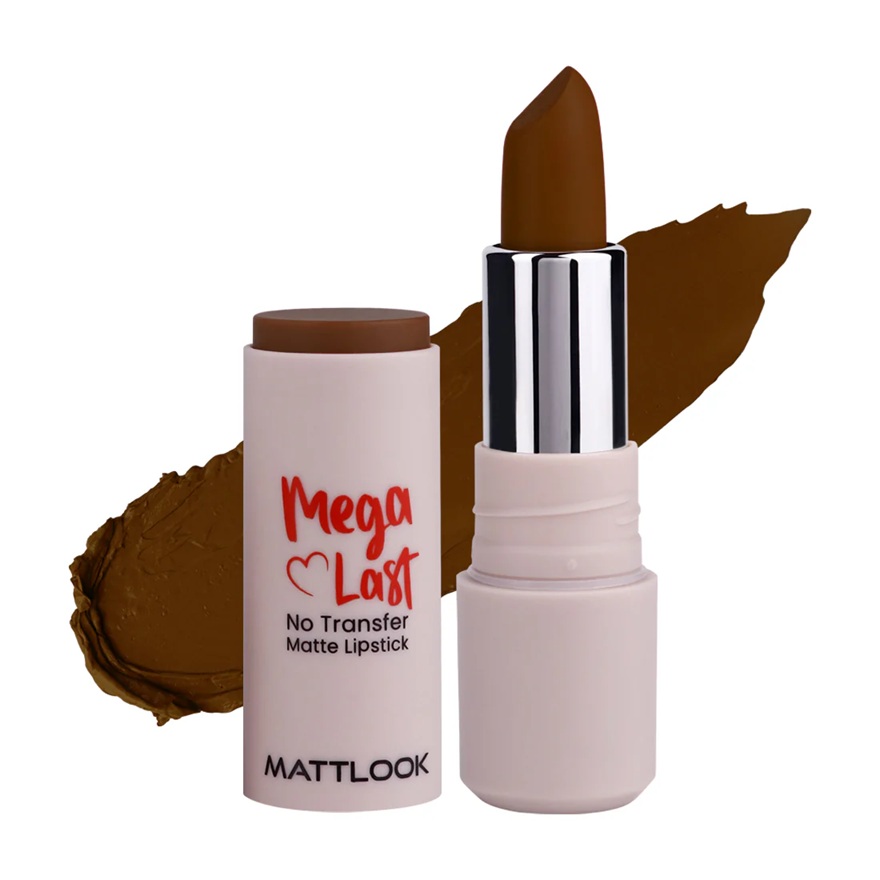 Mattlook Mega Last No Transfer Lipstick - Deep Brown-14
