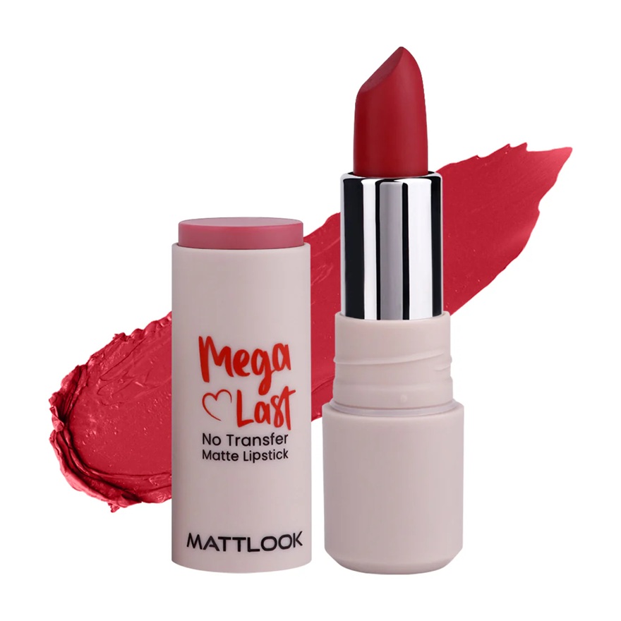 Mattlook Mega Last No Transfer Lipstick - Maroon Crush-06