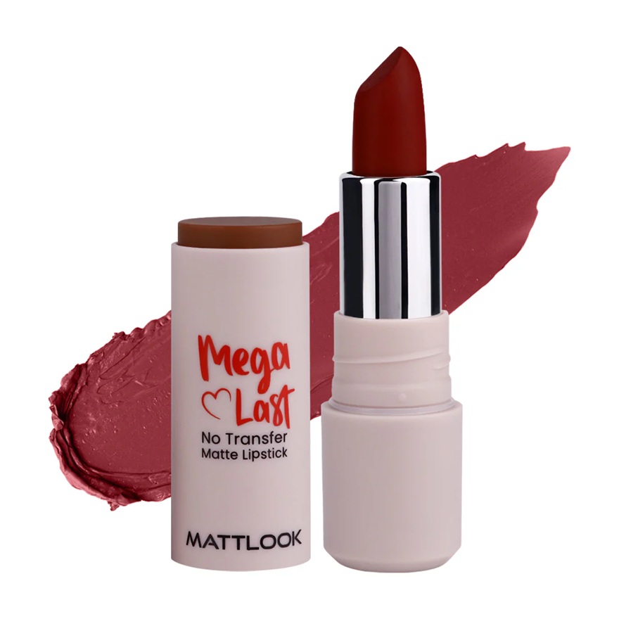 Mattlook Mega Last No Transfer Lipstick - Maroon Me-07
