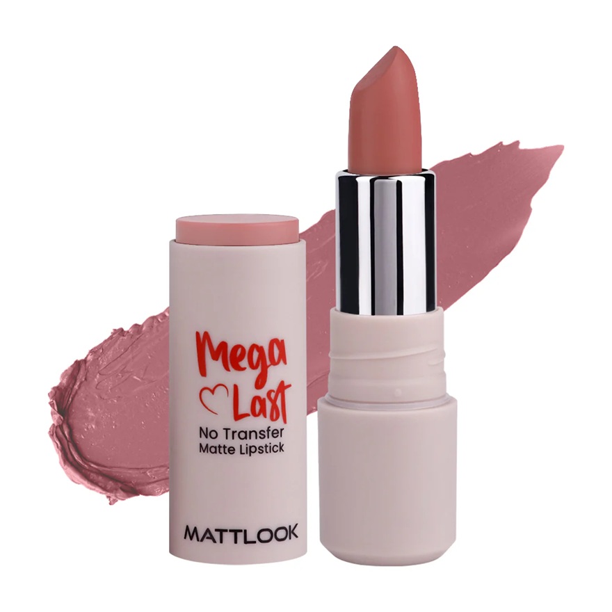 Mattlook Mega Last No Transfer Lipstick - Mauve Baby-16