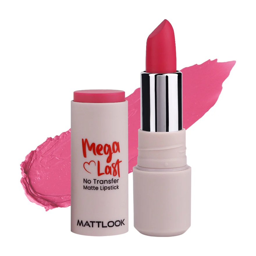 Mattlook Mega Last No Transfer Lipstick - Pinky Promise-09