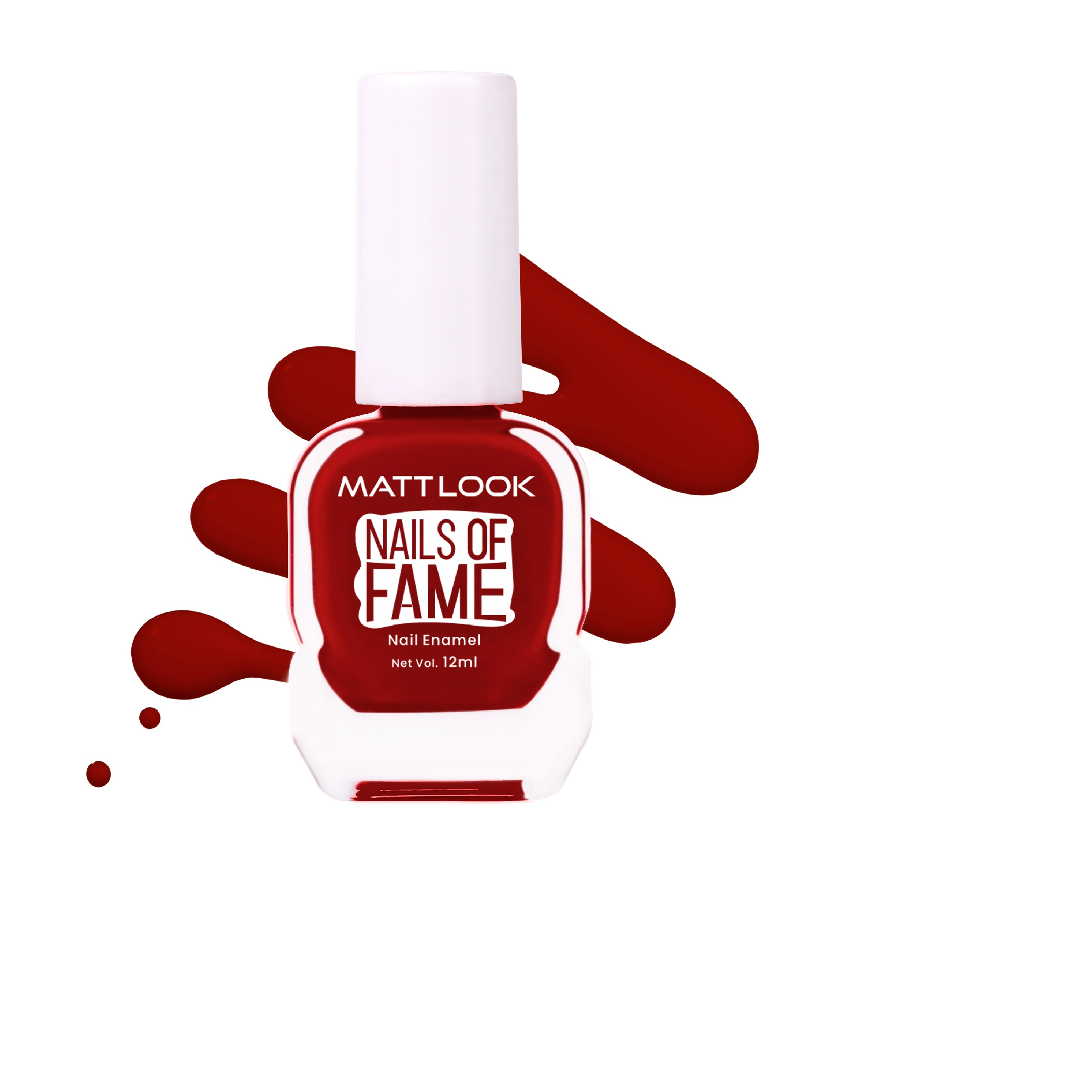 Mattlook Nails of Fame Nail Enamel - Maroon Apple 16