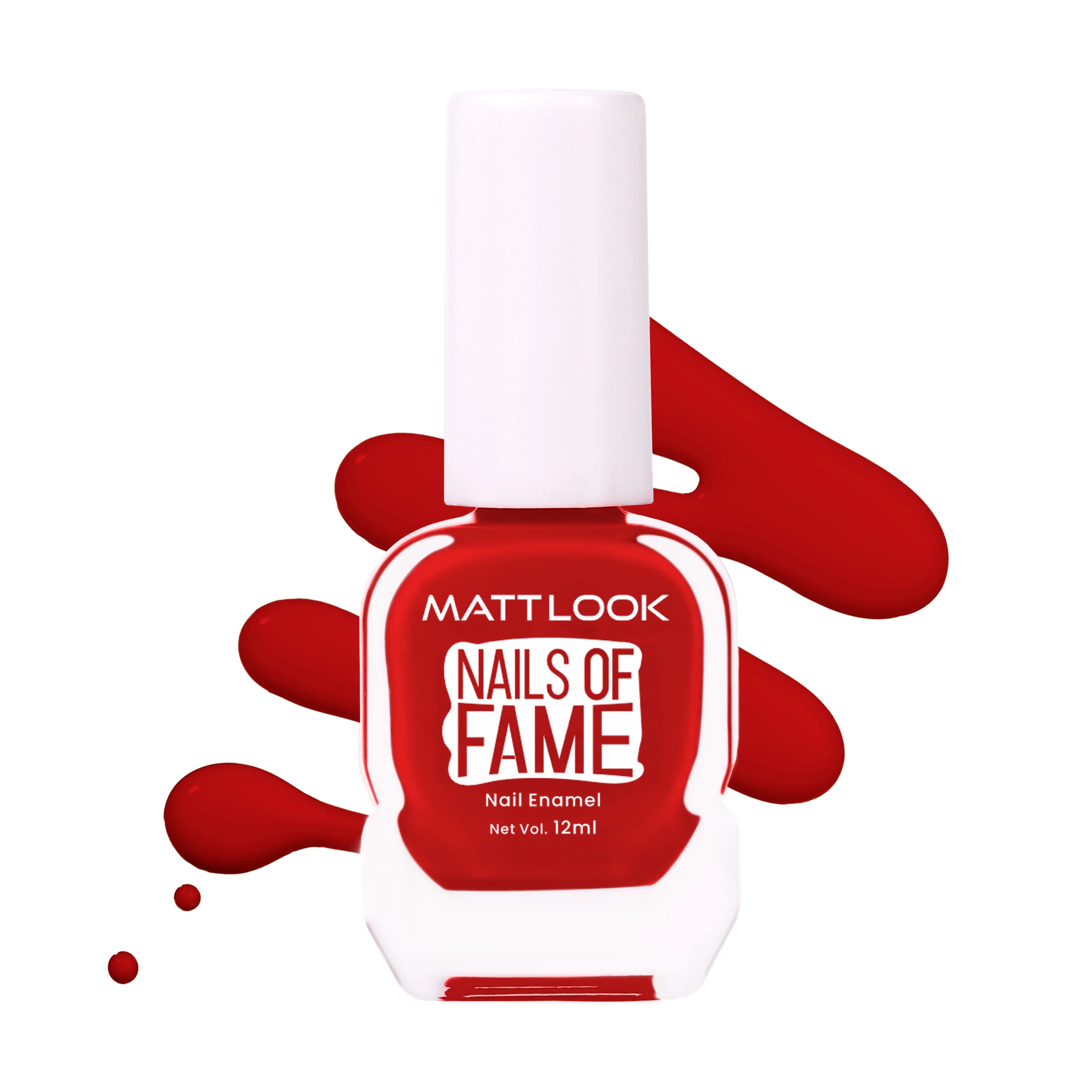 Mattlook Nails of Fame Nail Enamel - Rose Red 14