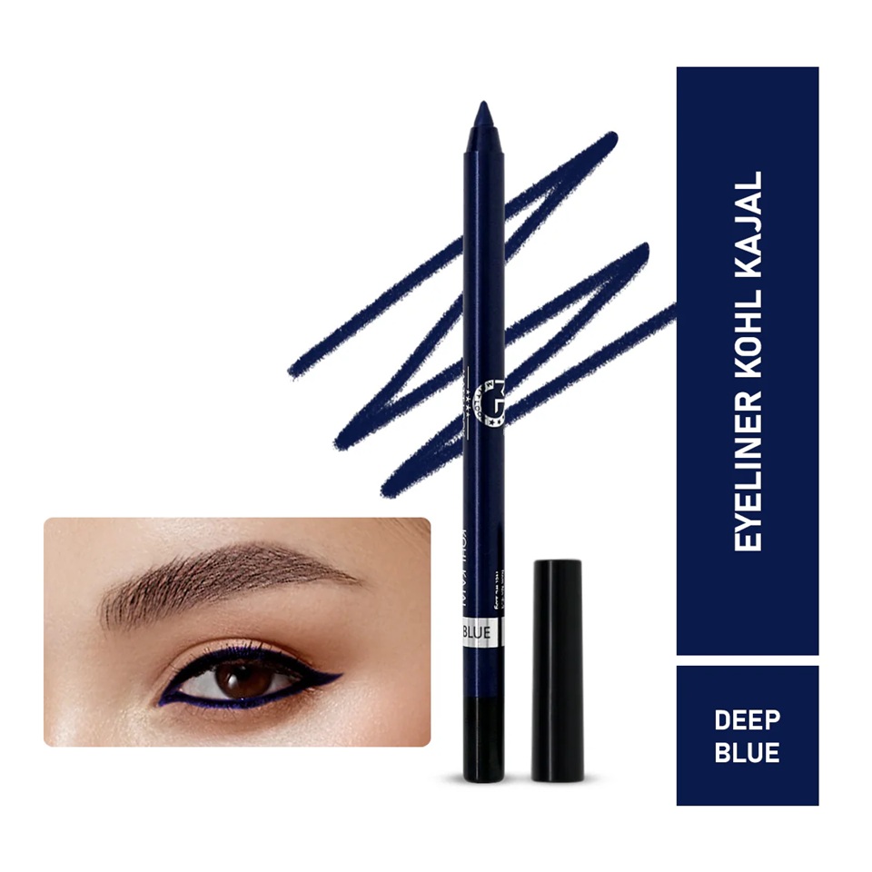 Mattlook Single Stroke Super Glide Eyeliner Kohl Kajal - Deep Blue