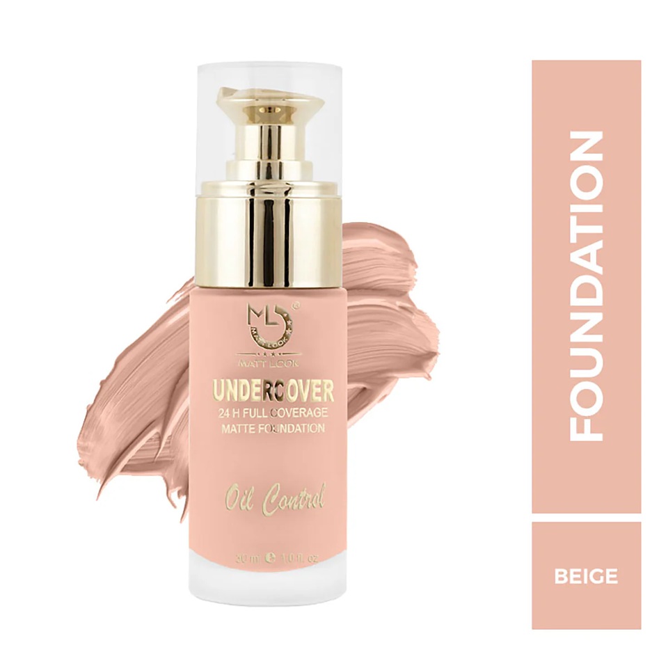 Mattlook Undercover Foundation with Light Weight Formula -  Beige