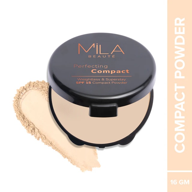Mila Beaute Matte Finish Perfecting Compact Powder with SPF15 - Classic Ivory