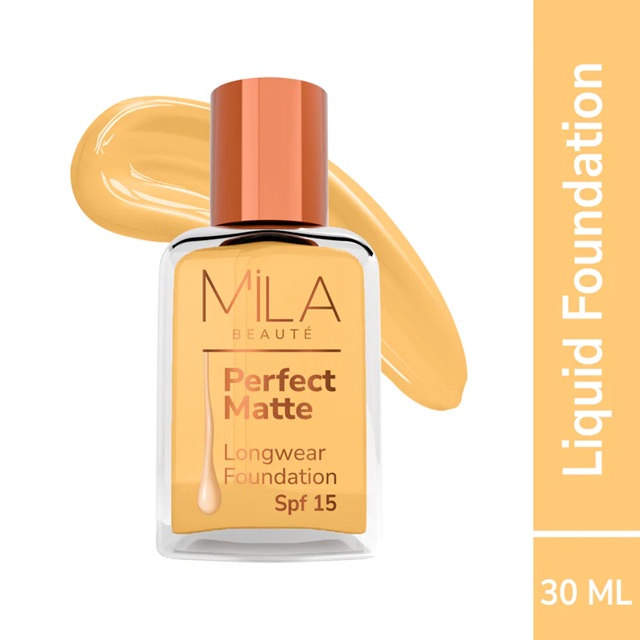 Mila Beaute Perfect Matte Water Resistant SPF15 Foundation - Natural Beige