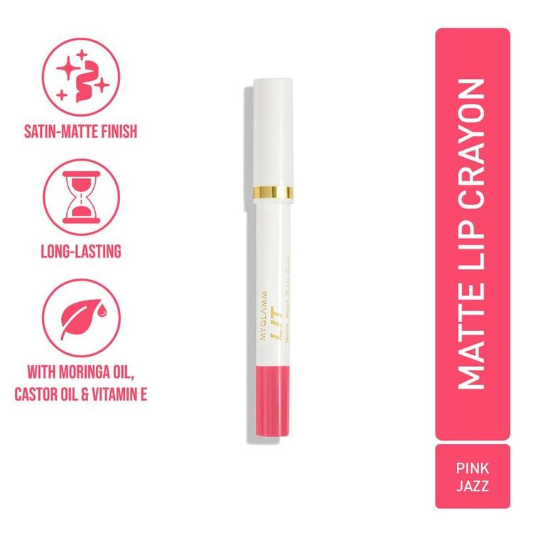 MyGlamm LIT Matte About It Lip Color - Pink Jazz