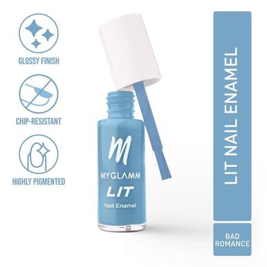 MyGlamm LIT Nail Enamel - Bold Glamm - Bad Romance