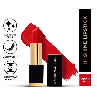 MyGlamm Manish Malhotra Hi-Shine Lipstick - Radiant Red