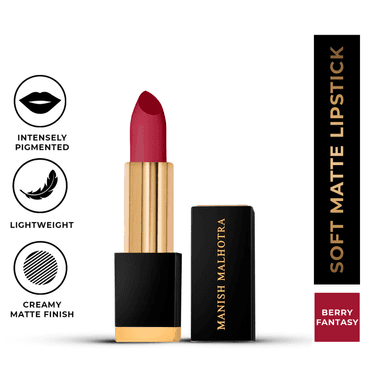 MyGlamm Manish Malhotra Soft Matte Lipstick - Berry Fantasy