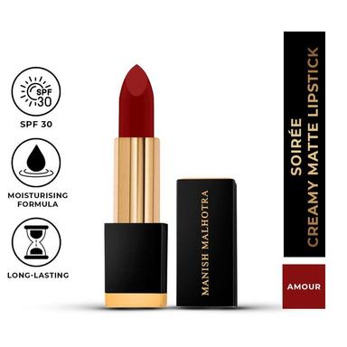 MyGlamm Manish Malhotra Soiree Creamy Matte Lipstick - Amour