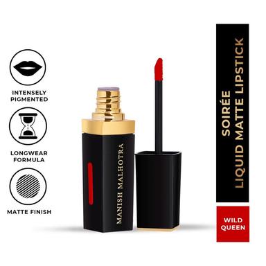 MyGlamm Manish Malhotra Soiree Liquid Matte Lipstick - Wild Queen