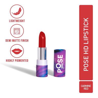 MyGlamm POSE HD Lipstick - Carmine Red