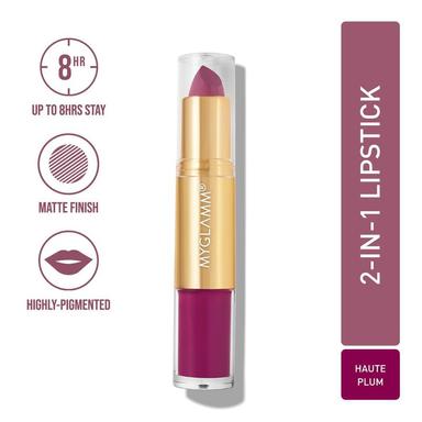 MyGlamm Super Duo Lipstick - Haute Plum