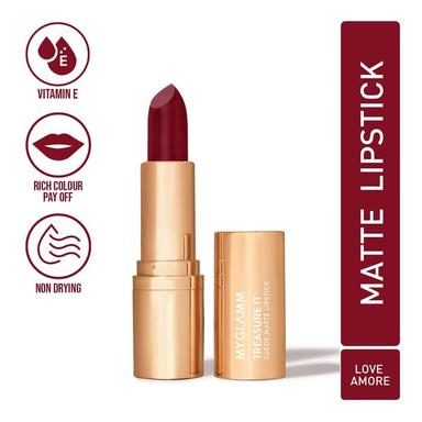 MyGlamm Treasure IT Suede Matte Lipstick Valentine Range - Love Amore