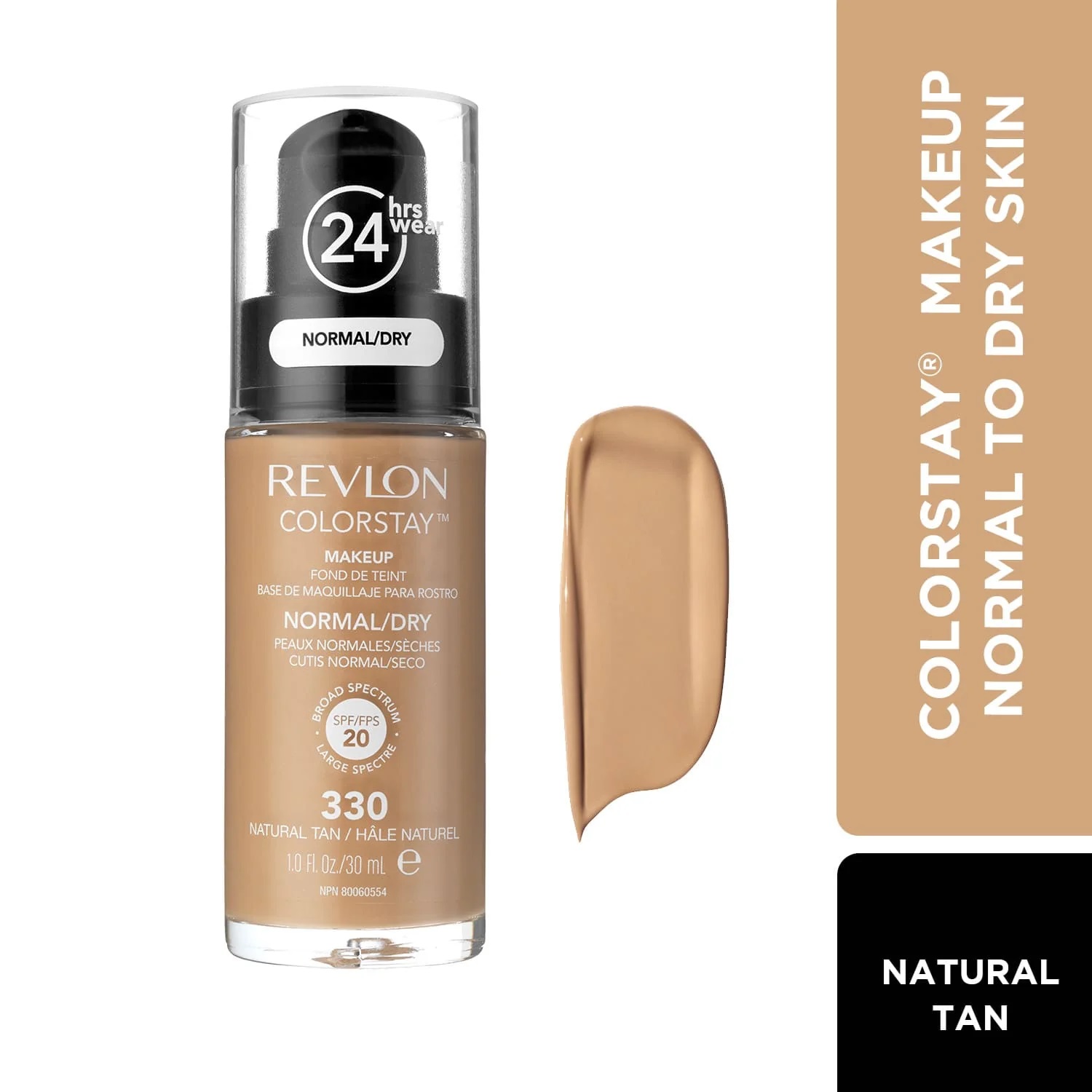 Revlon ColorStay Longwear Makeup for Normal - Dry Skin SPF 20 - Natural Tan