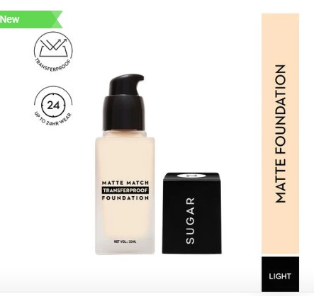 Sugar Cosmetics Matte Match Transferproof Foundation - 17 Raf (Light - Golden Undertone)