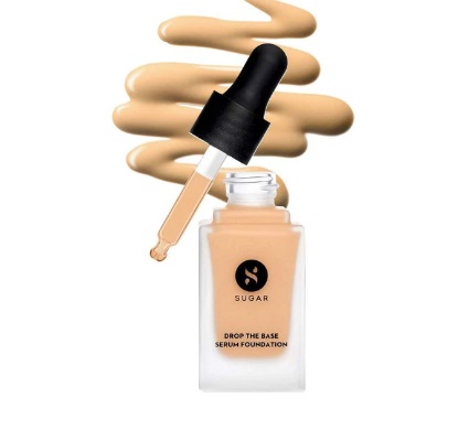 Sugar Cosmetics Drop the Base Serum Foundation - 17 Raf (Light, Golden Undertone)