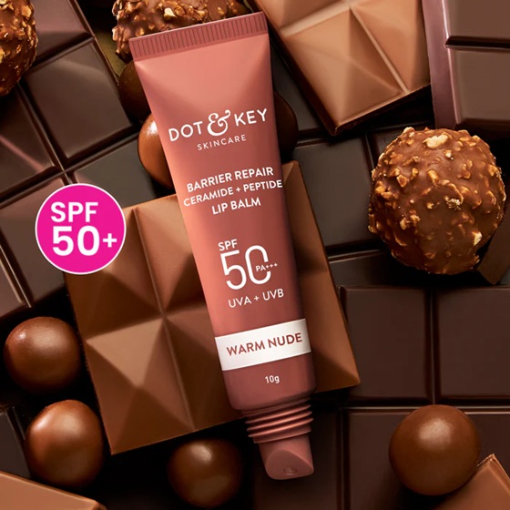 Dot & Key Ceramide + Peptide Lip Balm - Warm Nude