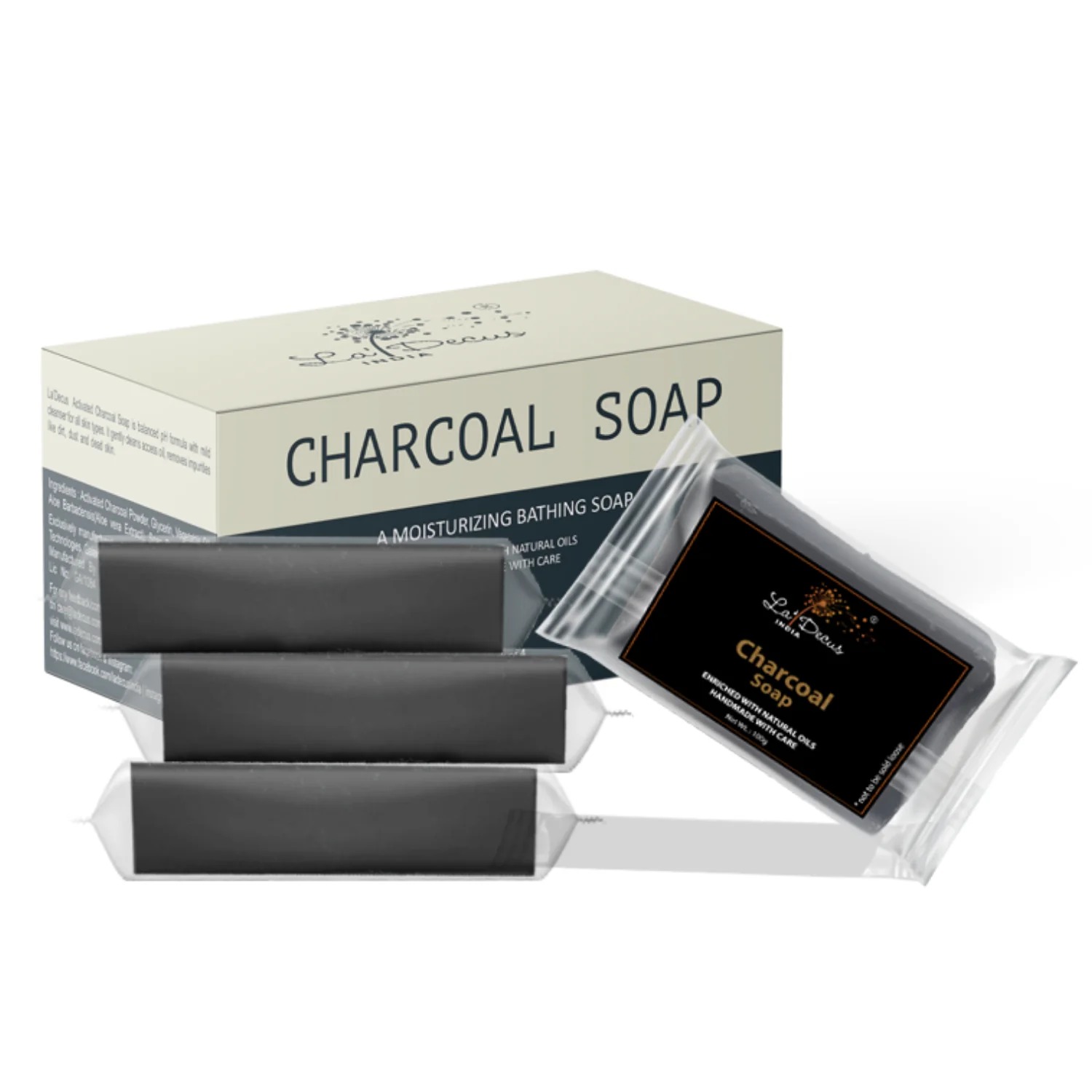 la'decus Activated Charcoal Soap