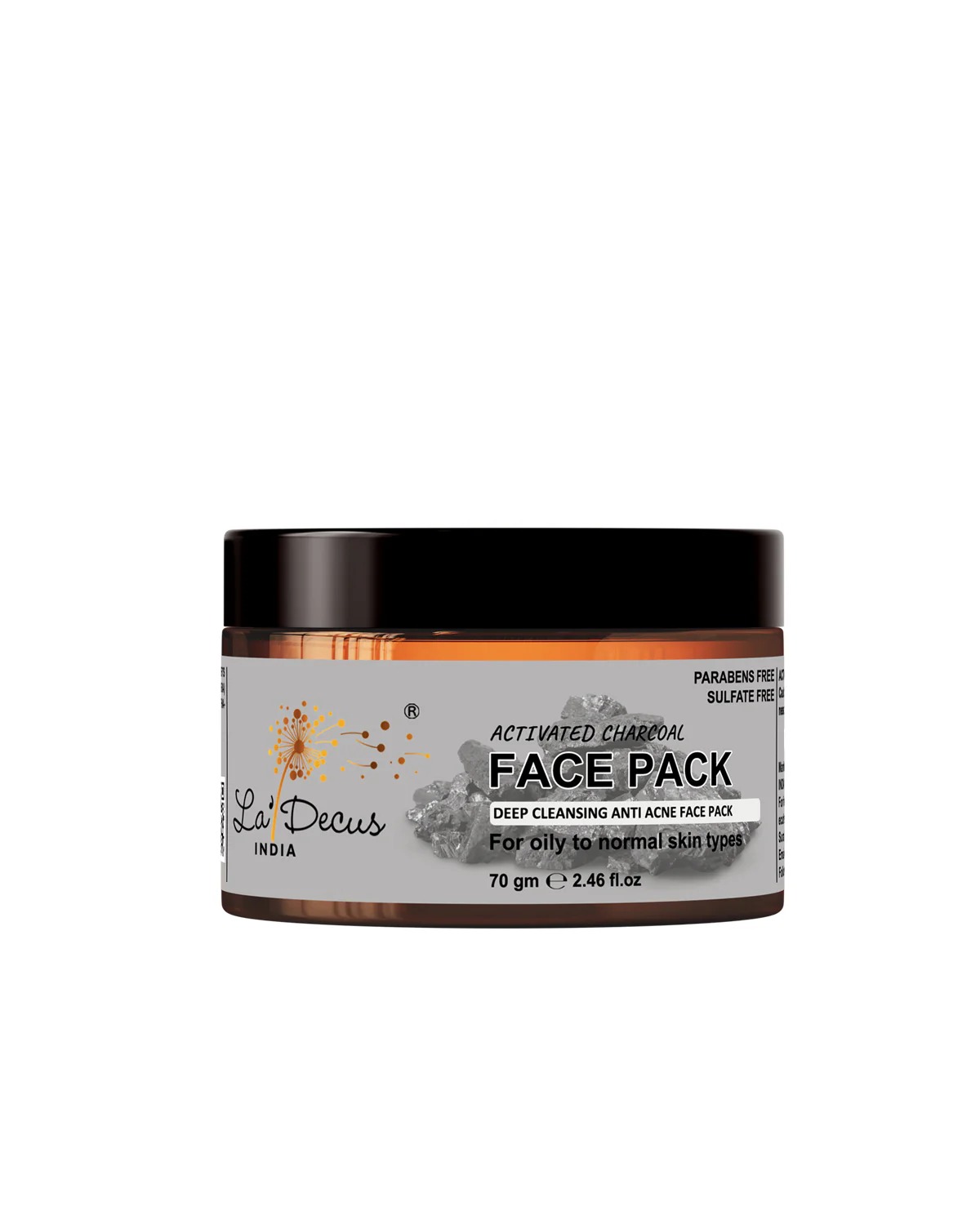 la'decus Charcoal Face Pack