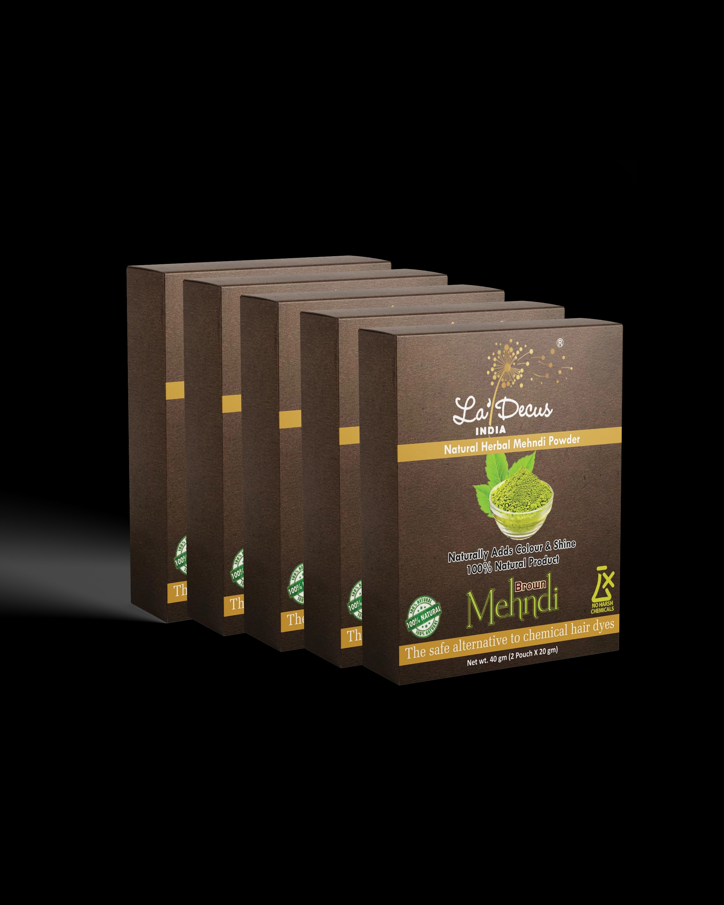 la'decus Natural Herbal Brown Mehndi Powder
